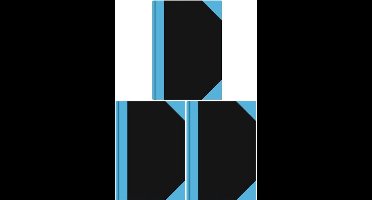 Luxe schrift met harde kaft - 3x - A6 formaat - gelinieerd/lijntjes - Notitieboek/kladblok - 192 pagina