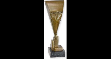 EEN ART DECO BRONZEN BEELD VAN EEN UIL