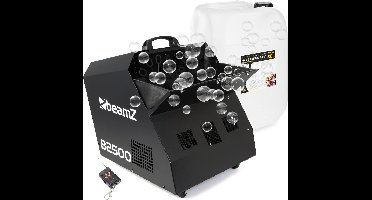 Bellenblaasmachine - Beamz B2500 professionele dubbele bellenblaasmachine met draadloze afstandsbediening en 20 liter vloeistof