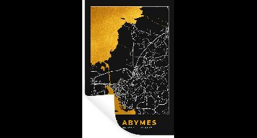 Muurstickers - Sticker Folie - Plattegrond - les Abymes - Stadskaart - Frankrijk - Kaart - 20x30 cm - Plakfolie - Muurstickers Kinderkamer - Zelfklevend Behang - Zelfklevend behangpapier - Stickerfolie