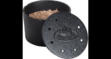 Esschert Design Barbeque/BBQ rookbox smoker - Gietijzer - met houtsnippers - L 9 x B 15 x H 8