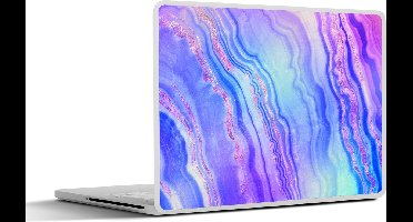 Laptop sticker - 12.3 inch - Neon - Edelstenen - Agaat - 30x22cm - Laptopstickers - Laptop skin - Cover