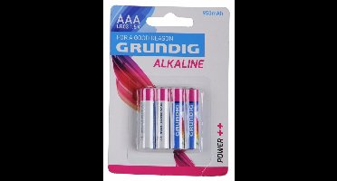 8x Grundig alkaline batterijen AAA  - LR03 batterijen