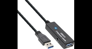 InLine actieve USB naar USB verlengkabel - USB3.0 - tot 0,9A - 5 meter