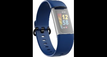 Hama Polsband Voor Fitbit Charge 5 Vervangend Horlogebandje Universeel D.bl.