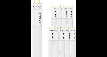 10x LED TL Buis 150cm - T8 G13 Fitting - 24 Watt 2640 lumen (110lm/W) - Flikkervrij - 4000K neutraal wit - Vervangt 58 Watt (58W/840) - Incl. Starter
