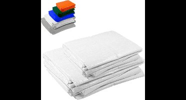 Wit afdekzeil bache bouwzeil 10x10m 150gr/m²