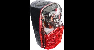 AXA Compact LED achterlicht - lange batterijduur - spatbordmontage - 100 uur licht - 500 meter zichtbaarheid