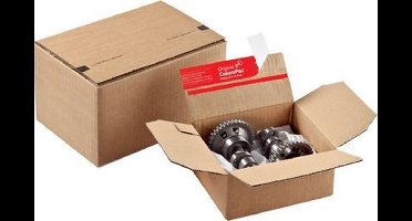 ColomPac Blitzbodenkarton mit Selbstklebeverschluss mit Aufreißfaden, schnelles Aufrichten durch Automatikboden - 10 St