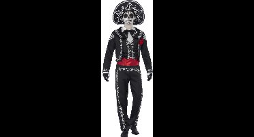 "Mexicaanse skelet kostuum voor heren Halloween  - Verkleedkleding - Medium"
