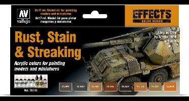 Model Color Rust, Stain and streaking - 8 kleuren - 17ml - 70183