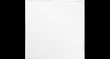 Canvas, D: 1.6 cm, afm 50x50 cm, 360 gr, wit, 5 stuk/ 1 doos
