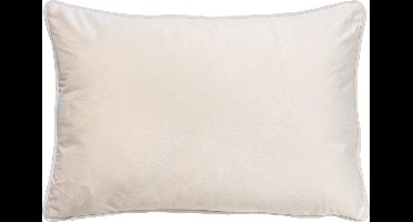 Dutch Decor FINN - Kussenhoes 40x60 cm - velvet - effen kleur - Snow White - wit - met rits - zonder binnenkussen