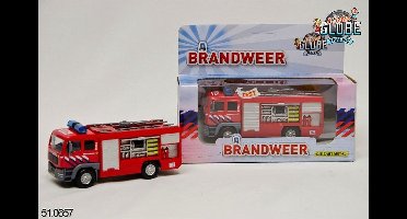 Die Cast Brandweerauto speelgoed - Metalen voertuig met licht en geluid