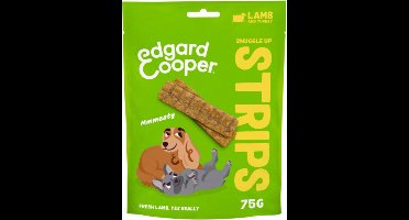 Edgard & Cooper Strips 75 g - Hondensnacks - Lam