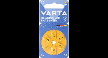 Varta Gehoorapparaat Batterijen Type 10