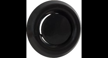 Nedco Rond afzuigventiel - Ø 125 mm - Automatische luchtklep - Zwart - Eenvoudige klembevestiging