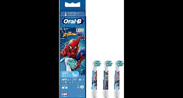 Oral-B - Elektrische tandenborstel opzetstukken voor kids (3 st.) - Spiderman - Zacht & Flexibel