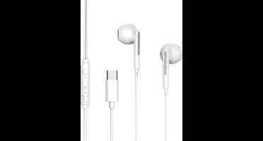 Ntech Oortjes met Draad USB C Geschikt - oordopjes met Draad - Type-C Earphones - USB-C Aansluiting - In-Ear Oordopjes met Draad - Bedrade Oortjes