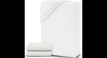 ApexArte® Matrasovertrek 160x200 - Dekbedovertrek - Hoeslaken - Matrasbeschermer - Extra Zacht - Wit