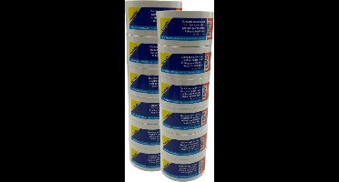 Verlofix Duct Tape - 12 rollen - 50 mm Breed - Rol van 10 Meter - Plakband - Grote Kleefkracht - Zeer Sterk - Waterdichte tape - Wit