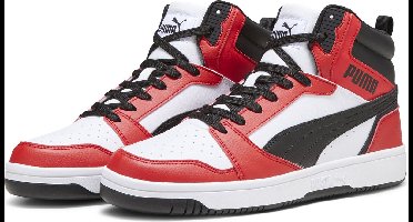 PUMA Rebound v6 Unisex Sneakers - PUMA White-PUMA Black-For All Time Red