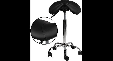 Zadelkruk Zwart - Hoog, Zonder voetring