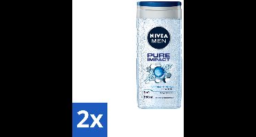 Nivea Men – Douchegel – Pure Impact – 250 ml - Voordeelverpakking - 2 stuks