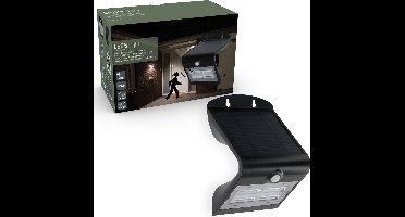 LED's Light LED Buitenlamp op zonne-energie met bewegingssensor - IP65 - Zwart