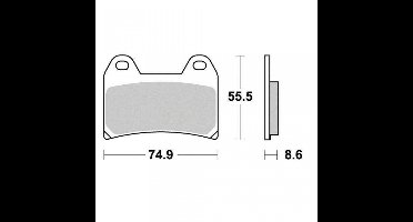 Plaquette de frein origine pour Moto BMW 800 F S/St 2006 à 2012 AVG / AVD Neuf