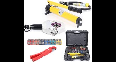 Hydraulische Pers – Krimptang – Slangpers – Afdichtgereedschap – Persgereedschap – Aluminiumlegering – 7 Krimpmatrijzen