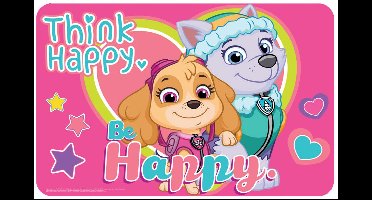 Paw Patrol "Think Happy, Be Happy" Placemat 43*28 cm - Roze