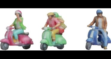 NOCH 35835 N Scooterrijders figuren Geverfd, Zittend