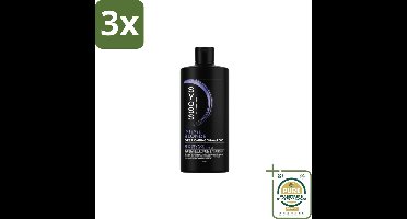 3 x Syoss Blonde Shampoo 440 ml - Grootverpakking - Blond Haar - Blonde Shampoo - Kleurbehoud - Gele Ondertoon - Warme Ondertoon