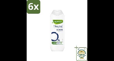 Neutral Douchegel Parfumvrij 250 ml - Voordeelverpakking - 6 stuks - Parfumvrij - Allergie