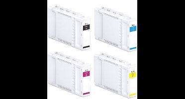 ABC huismerk set 4x inktcartridge geschikt voor Epson T41F 350 ml geschikt voor Surecolor SC-T3400 SC-T3400N SC-T3405 SC-T3405N SC-T5400 SC-T5405