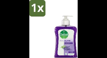 1 x Dettol Handzeep Verzachtend Lavendel 250 ml - Handwas - Handhygiëne - Antibacteriële Handzeep - Handen Verzorgen - Huid Verzorging