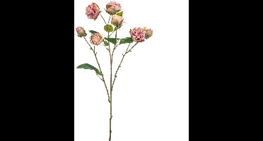 Kunstbloem Rose Mini Roze - 65 cm