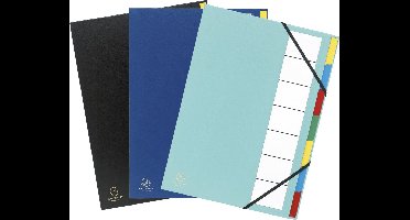 Exacompta 6x Sorteermap Harmonika® Ordonator®Sorteermap met uitrekbare rug en elastosluiting - 7 Indelingen - Geassorteerd - 55320E