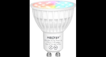 Mi-Light Mi-Boxer - (FUT103) - GU10 RGB+CCT 4W LED Spot - Alle RGB kleuren + Warm wit licht tot koud wit licht - Dimbaar - Smart verlichting - Smart lamp