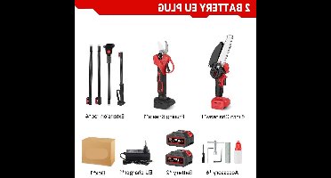 3-in-1 Snoeigereedschap - Accu Snoeischaar - Accu Kettingzaag - Telescopische Zaag - Draadloze - 3500W - Lichtgewicht - Tuingereedschap - 2 Accu - 20.000RPM