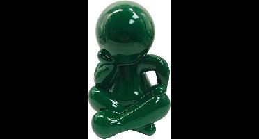 Present Time - Beeld Amigo Sitting Large - Groen - 24x21x34,8 cm