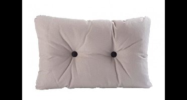 ARC Marine grijs Kussen met zwarte Knopen 55 x 35 cm