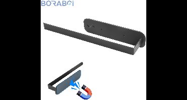 Keukenrolhouder - Magneet - Koolstofstaal - Handdoekhouder