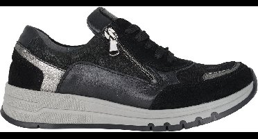 Waldläufer H-April - dames sneaker - Zwart - maat 43 (EU) 9 (UK)