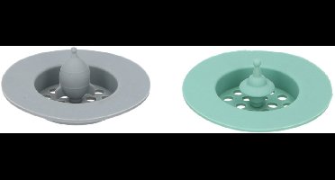 Cuisine Elegance Gootsteenzeef 7 cm 2 Stuks Groen/Grijs