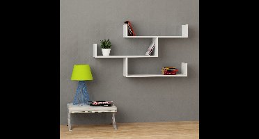 Asir - Wandplank - Wit - 66,5 x 119 x 23 cm