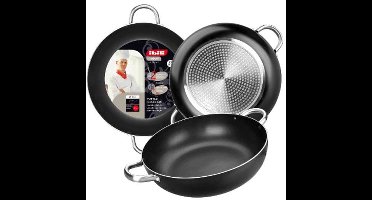 Ibili Honda I-chef Koekenpan Met 2 Handvatten 28 Cm Zilver