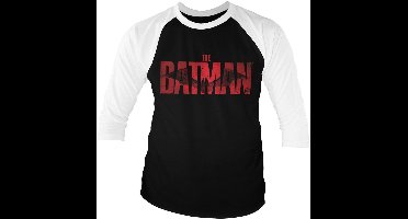 Batman Baseball 3/4 Sleeve Tee Longsleeve White-Black-XL