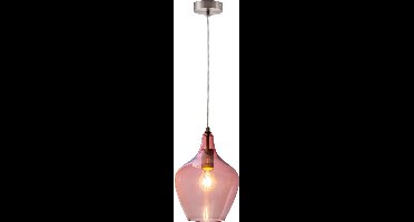 Globo - hanglamp - PASO - roze - glas - Ø 20cm - E27 - 30620121